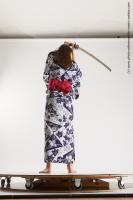 JAPANESE WOMAN IN KIMONO WITH SWORD SAORI 12C